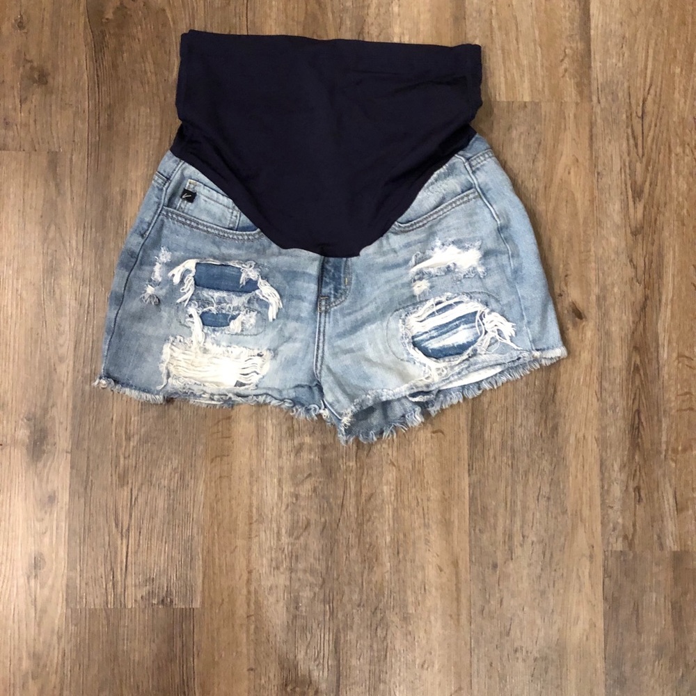Pinkblush maternity denim shorts